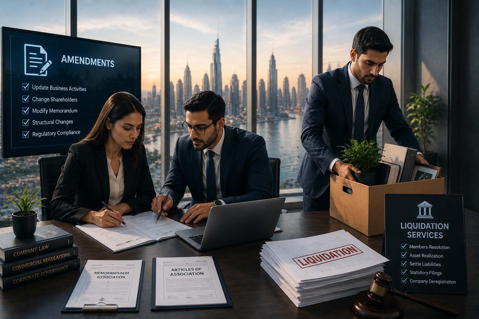 Amendments & Liquidation Services